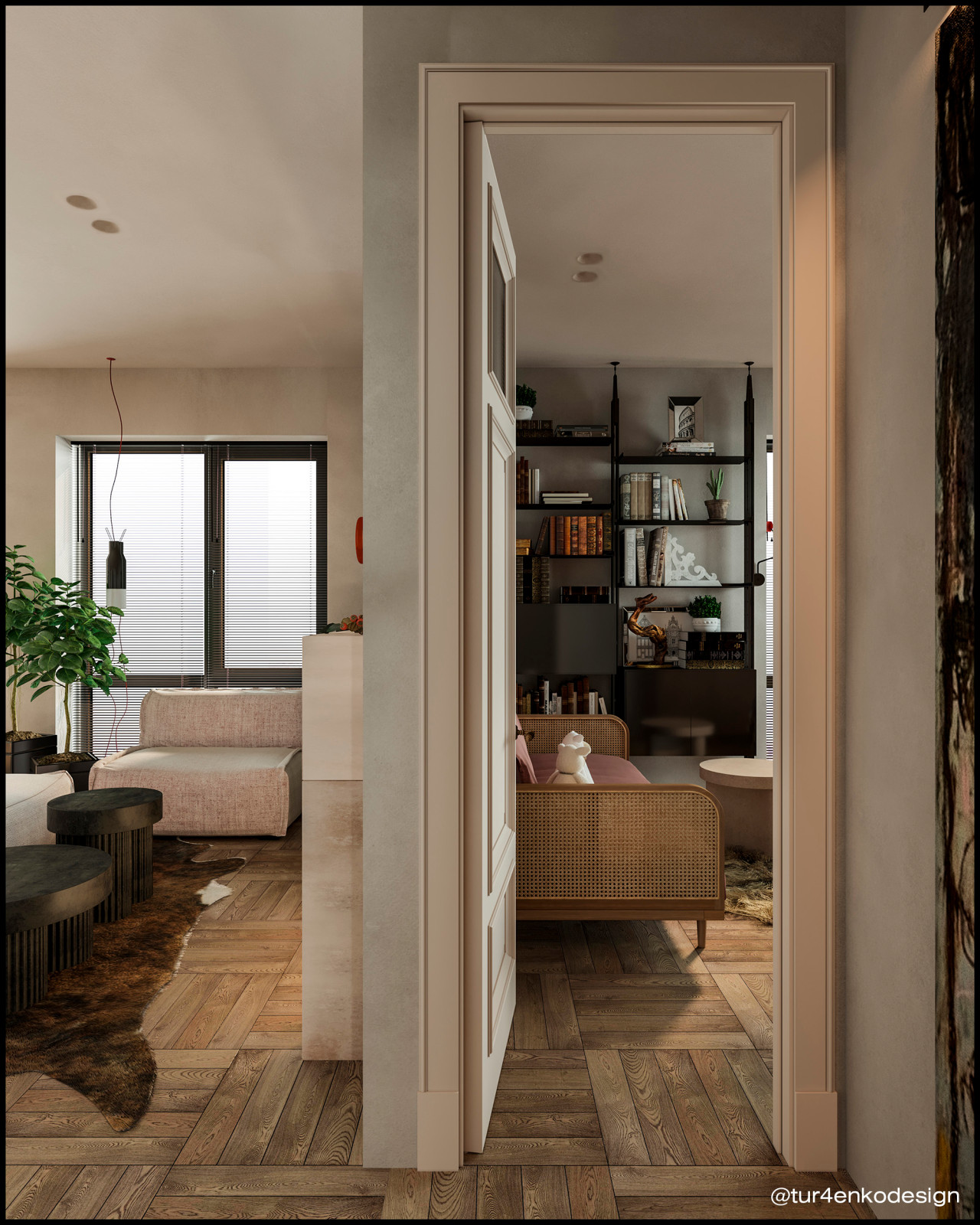 Эклектичный дизайн квартиры 100 м2 в ЖК "Павелецкая сити"