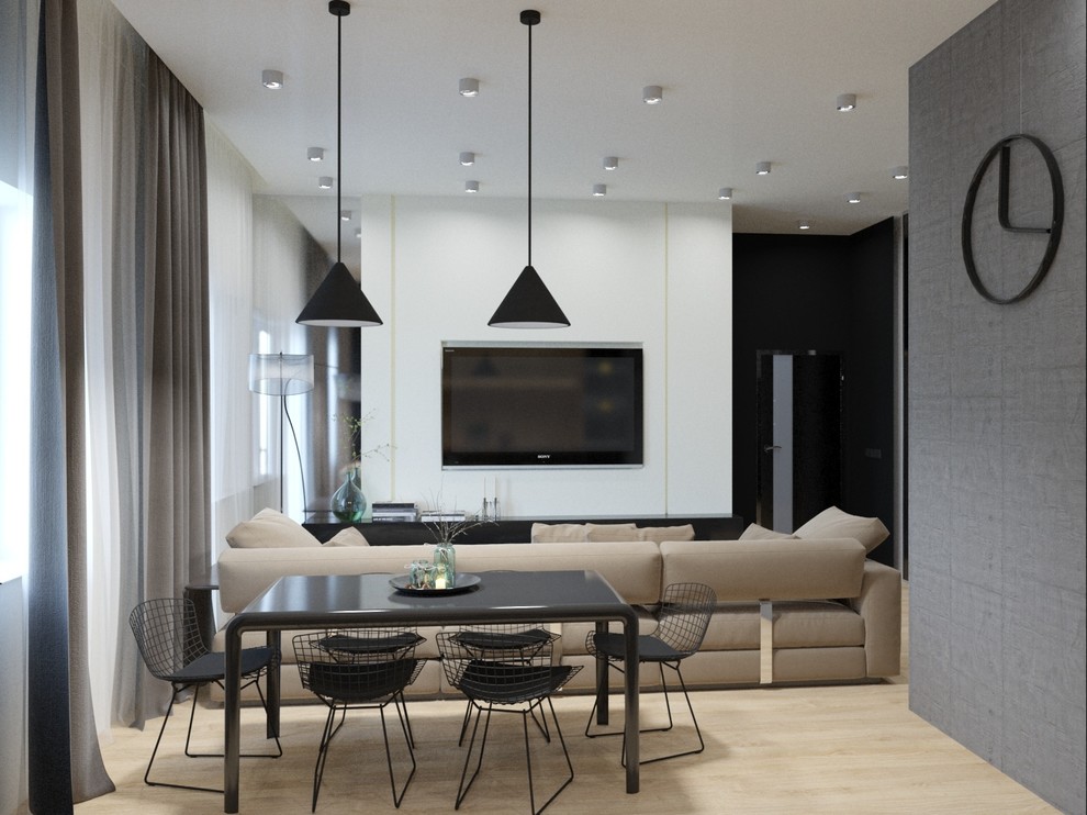 Квартира для молодой пары с бетонными стенами г. Томск