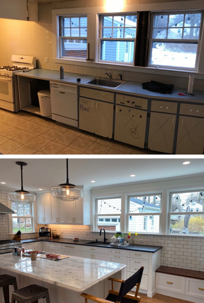Kitchen - transitional kitchen idea in Boston