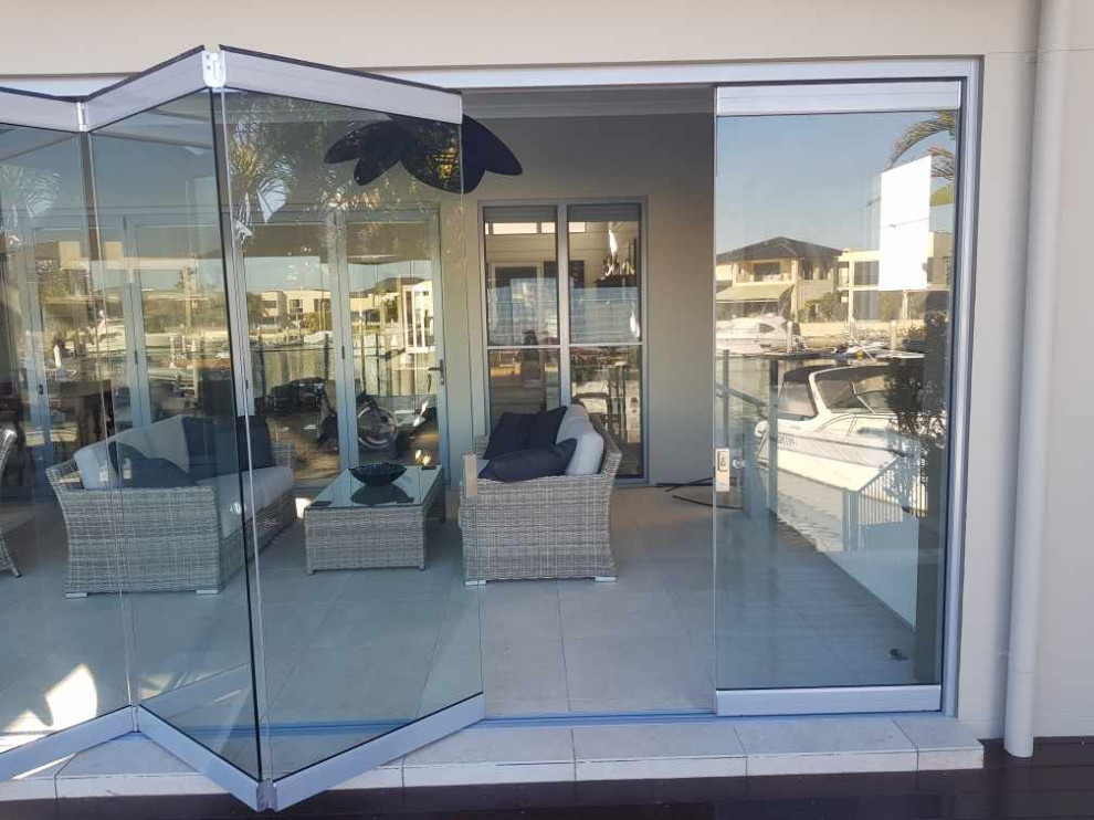Outback Frameless Glass Bifolding door system Modern Gold Coast