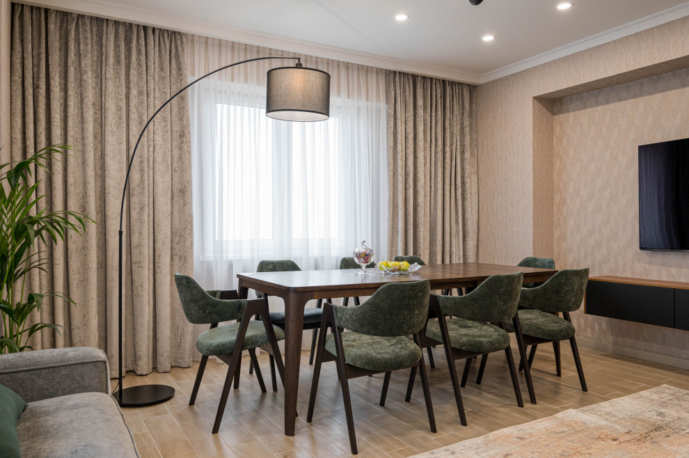 Гостиная-кухня. Визуализация & Реализация