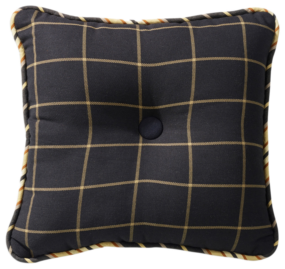 Tufted Pillow Window Pain Decorative Pillows by HiEnd Accents Houzz