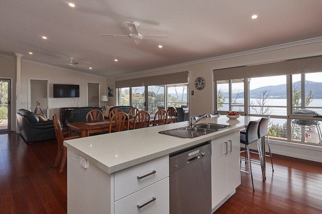 Tasbuilt Homes in Brooks Bay Tasmania contemporary-living-room