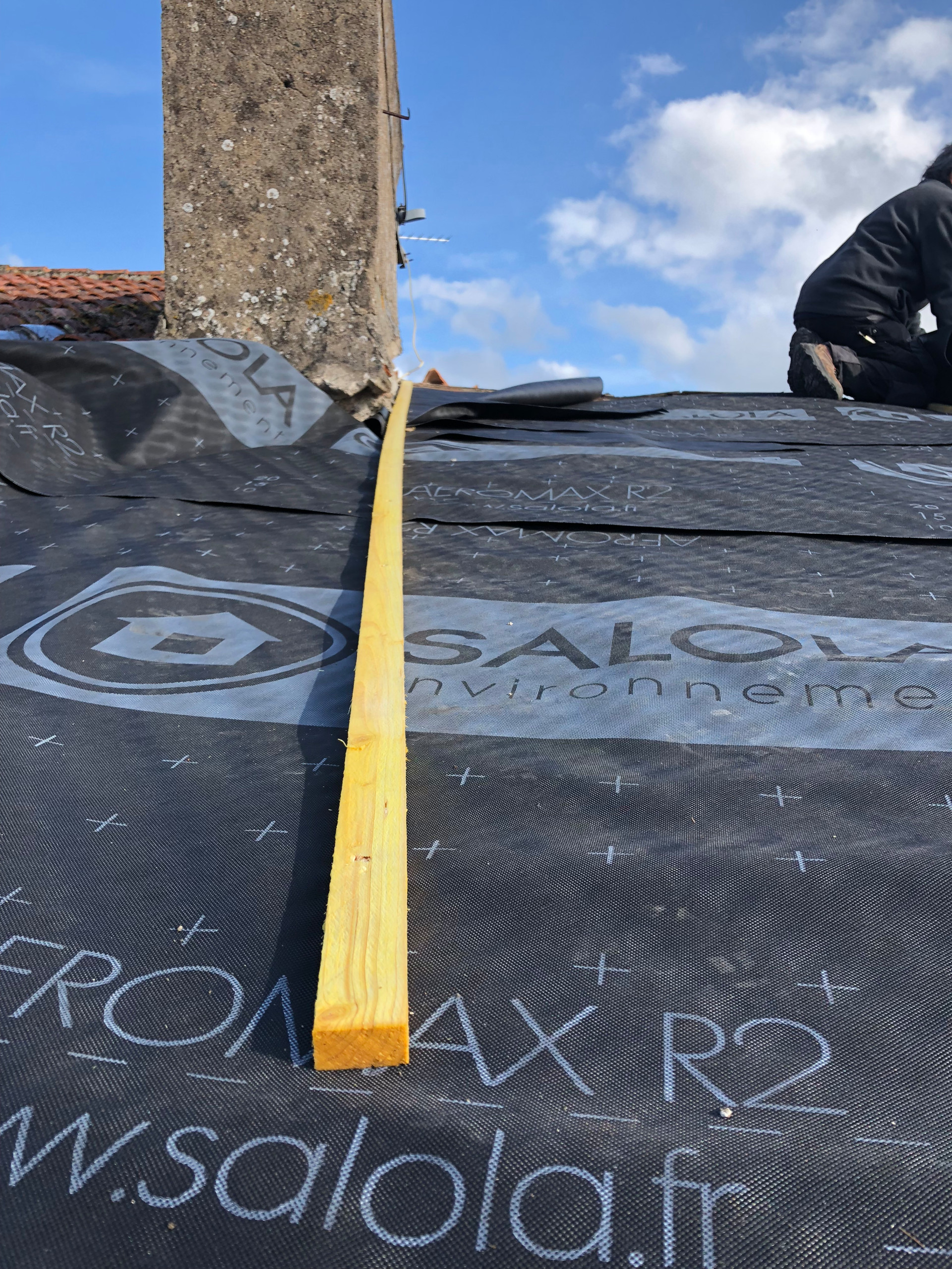 Rénovation d'une toiture de maison