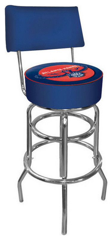 Golden State Warriors NBA Padded Swivel Bar Stool with Back