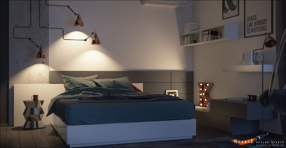 Комната для молодой девушки. Простота линий и форм