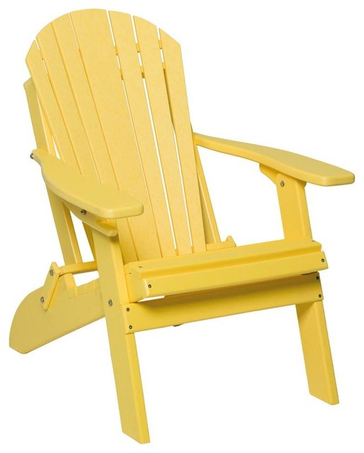 Childs Folding Adirondack Chair In Tropical Yellow Contemporary Adirondack Chairs By Shopladder