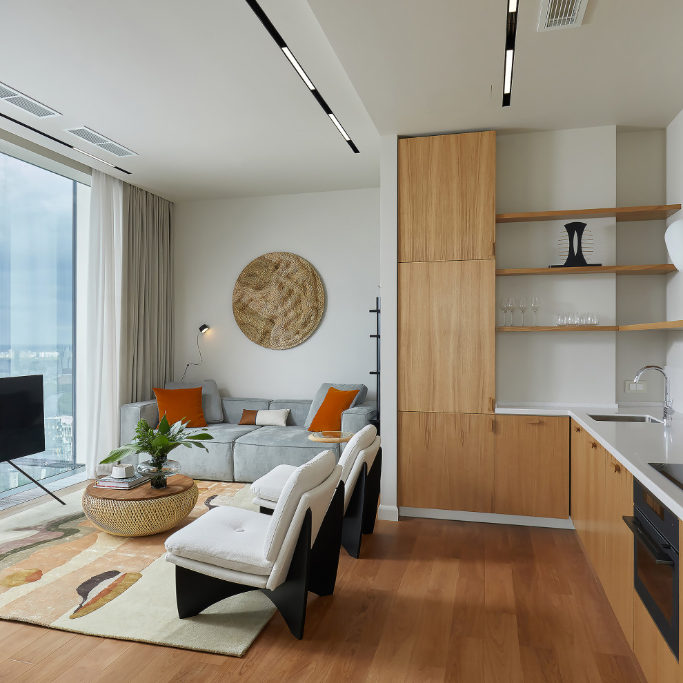 Квартира в Москва-Сити 2 (бежевое дерево)