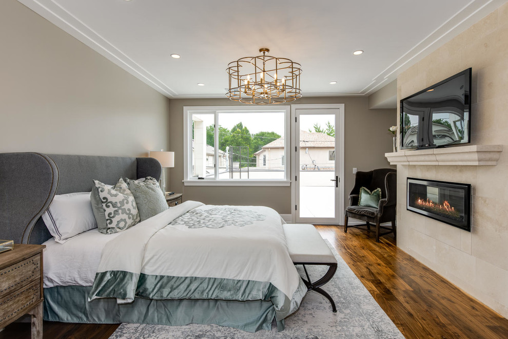 Transitional bedroom photo in Denver