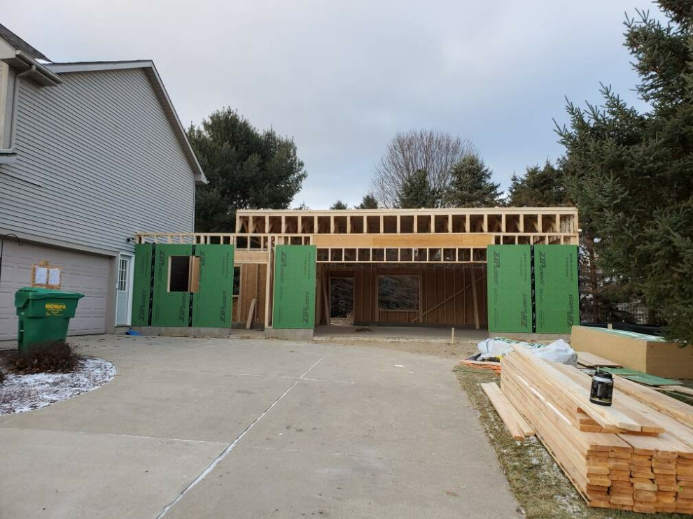 2 story 2 car garage addition