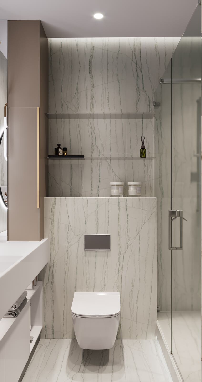 проект "Элегантные ассоциации на 63 м2"