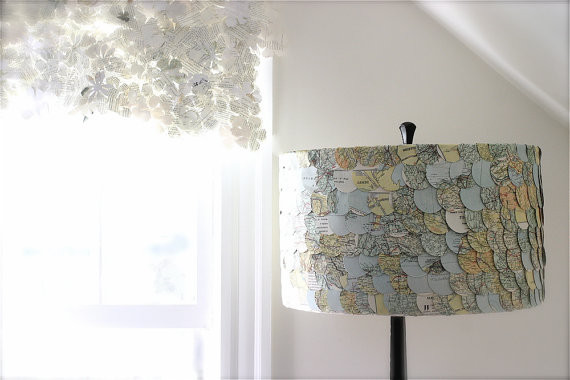 Map Lampshade by ECLU