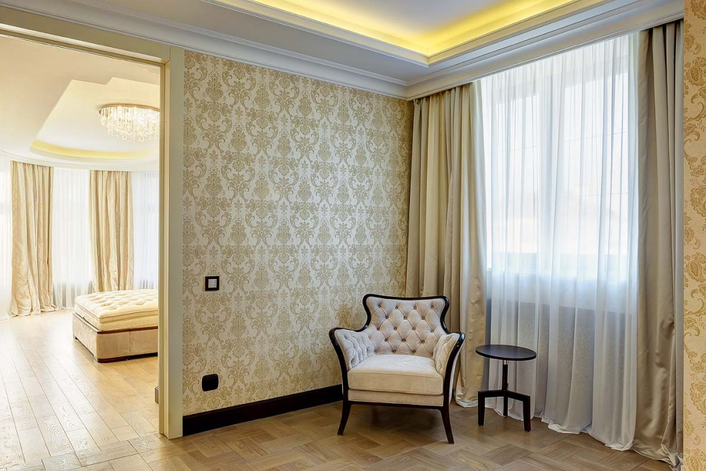 Дом в бежевых тонах