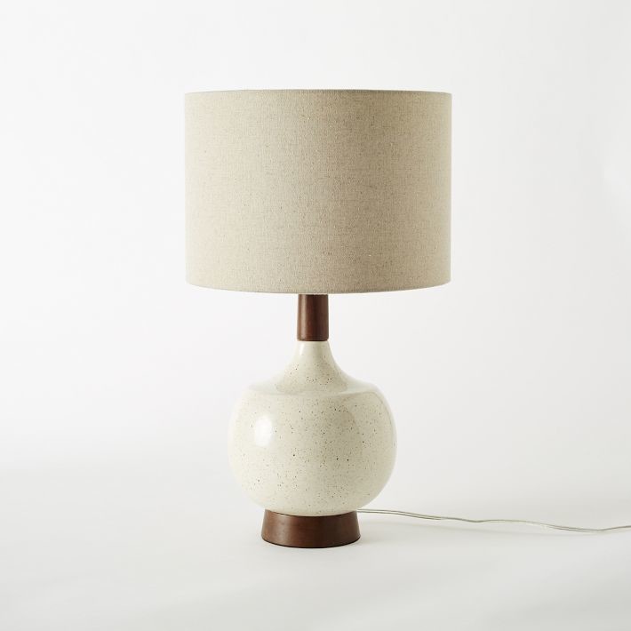 Modernist Table Lamp, Egg White