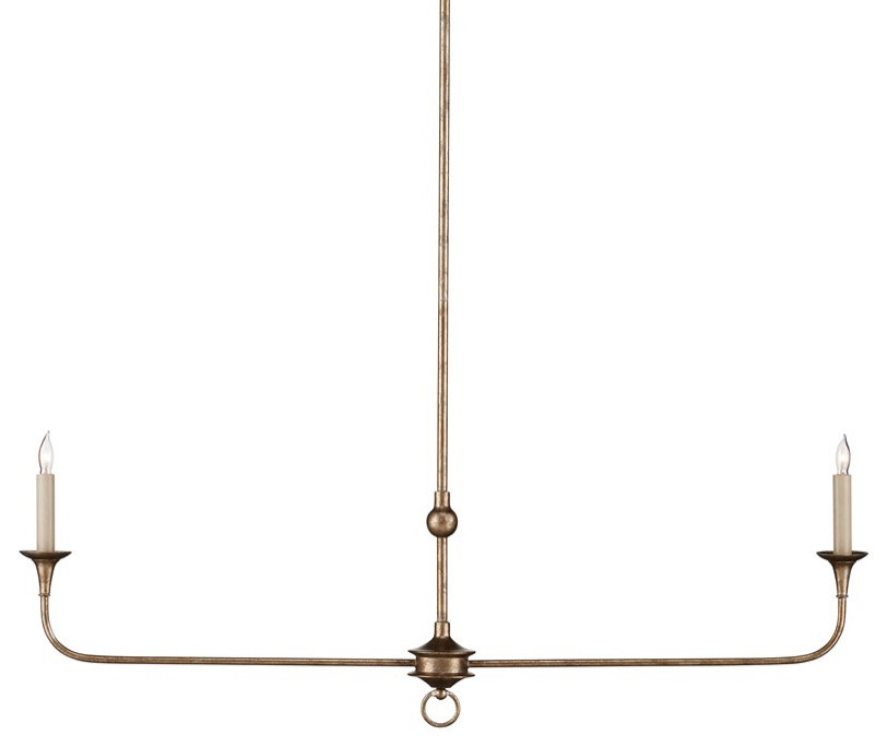 Nottaway Bronze Linear Chandelier Traditional Chandeliers by