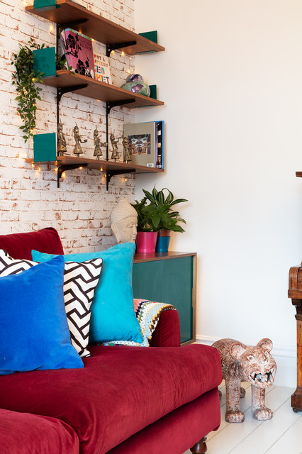 Surrey Ecclectic Home eclectic-living-room