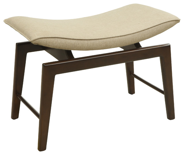 Accent Bench Midcentury Upholstered Benches by HedgeApple