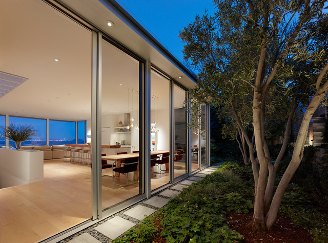 Sausalito Hillside Remodel contemporary-fasad
