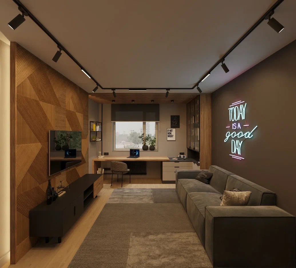 Дизайн-проект квартиры для молодого с человека