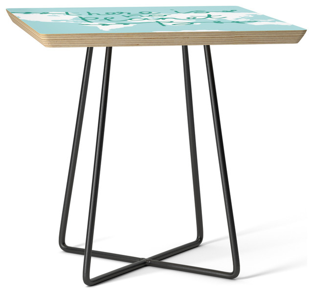 Society6 Side Table There Is No Planet B World Map