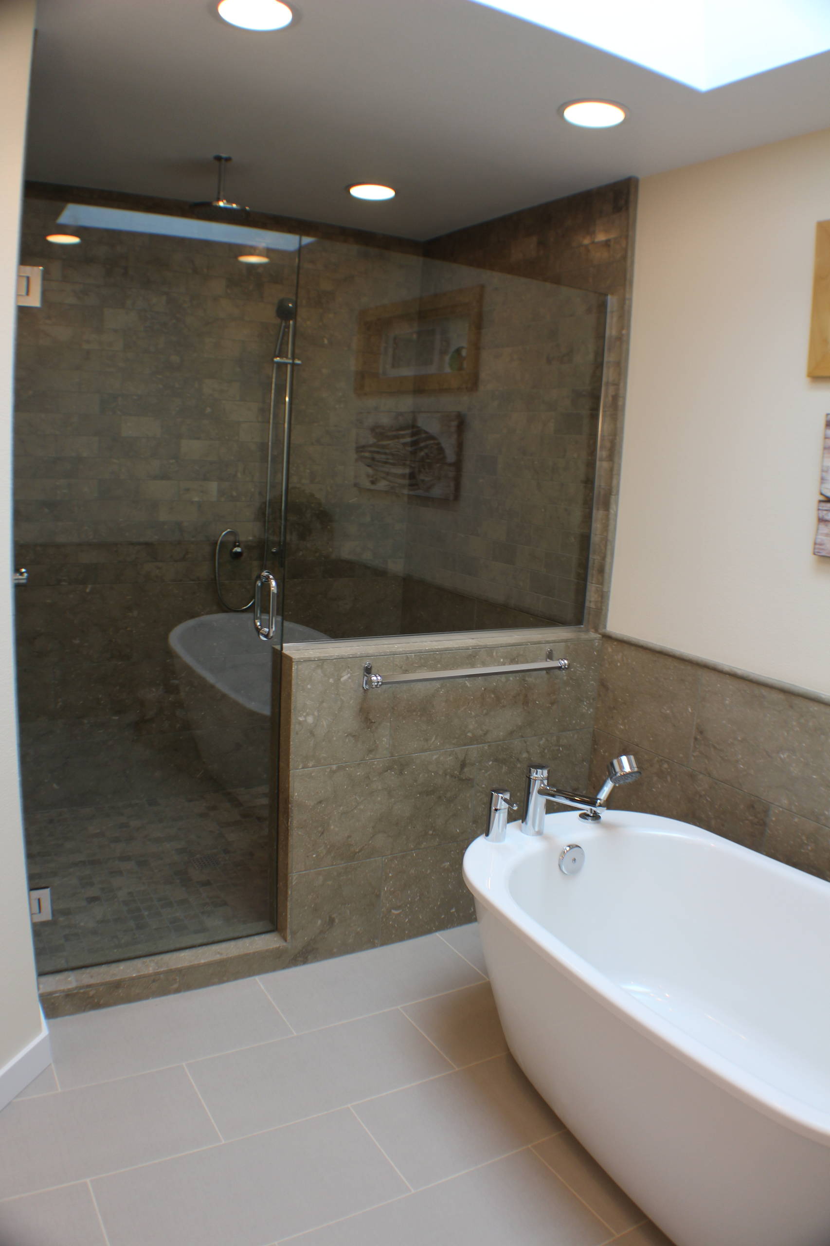 Natural Stone Master Bathrooms