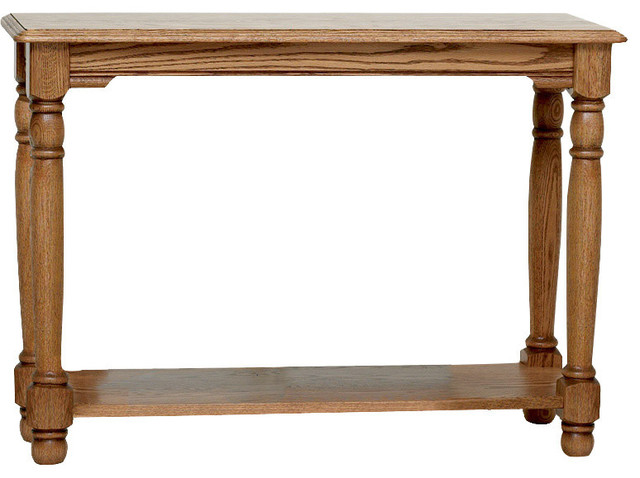 Country Trend Solid Oak Sofa Table Traditional Console Tables Country Trend Solid Oak Sofa Table Chesnut