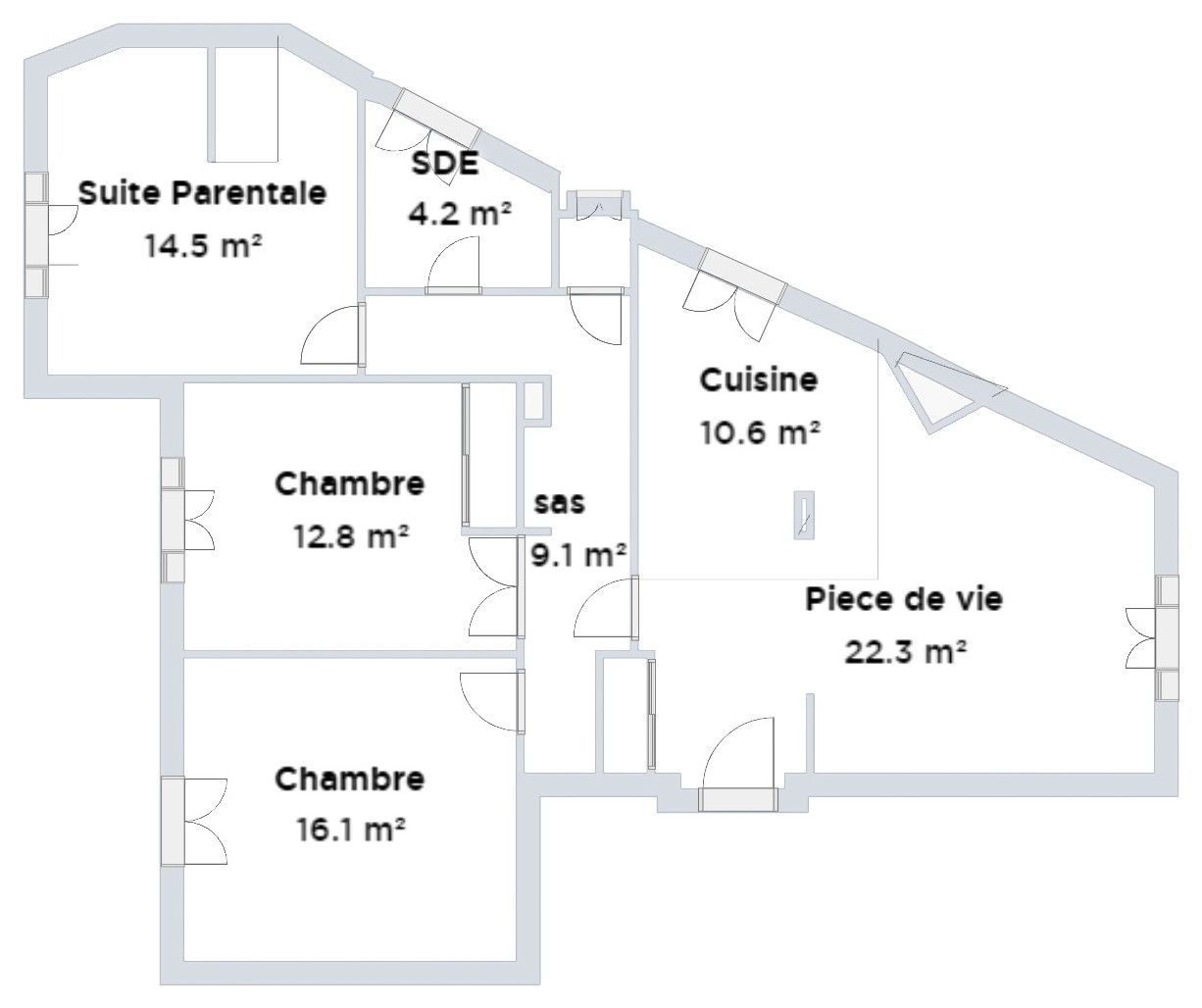 Appartement Haussmannien cœur de Nice.