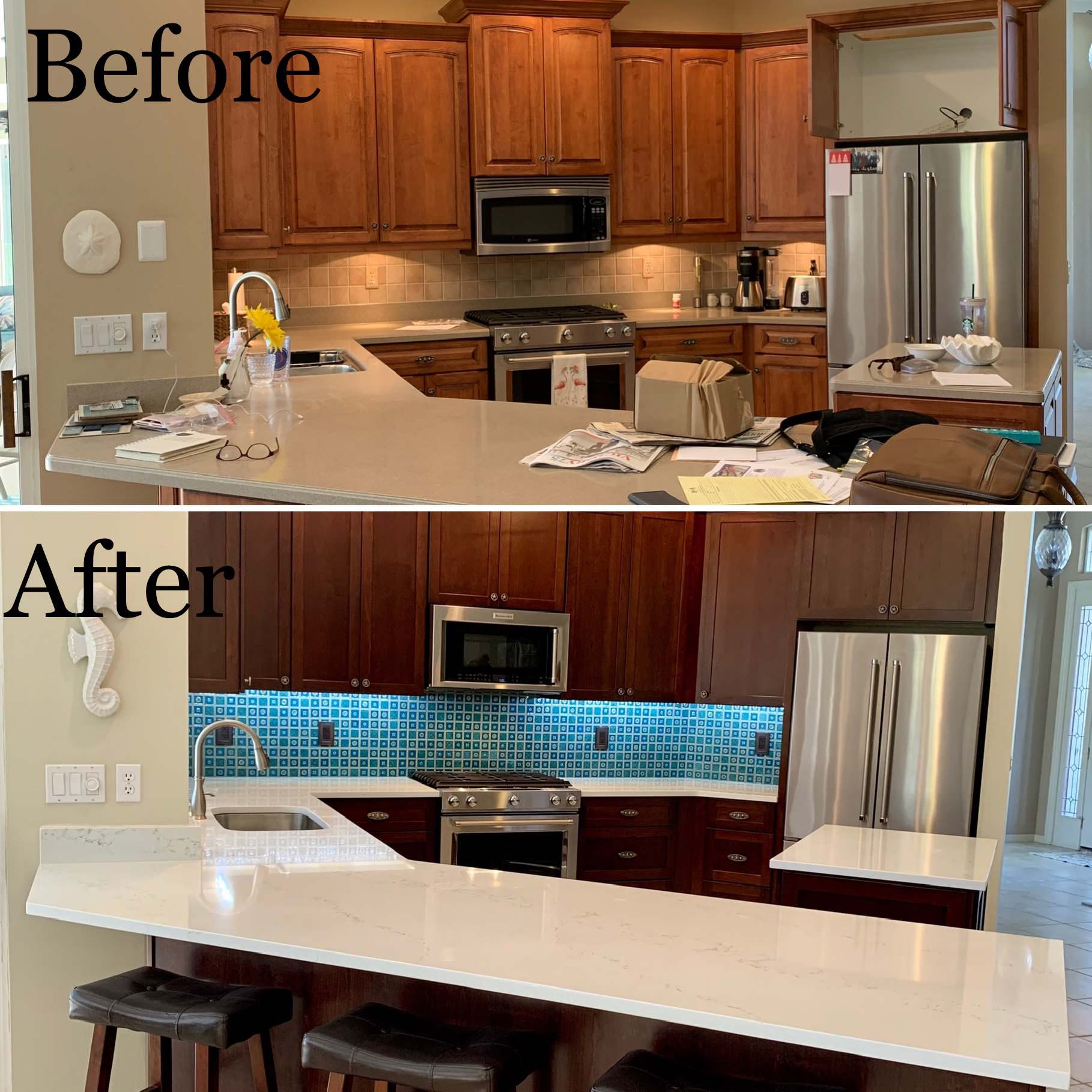 Kitchen renovation with a kick of Florida vibes.