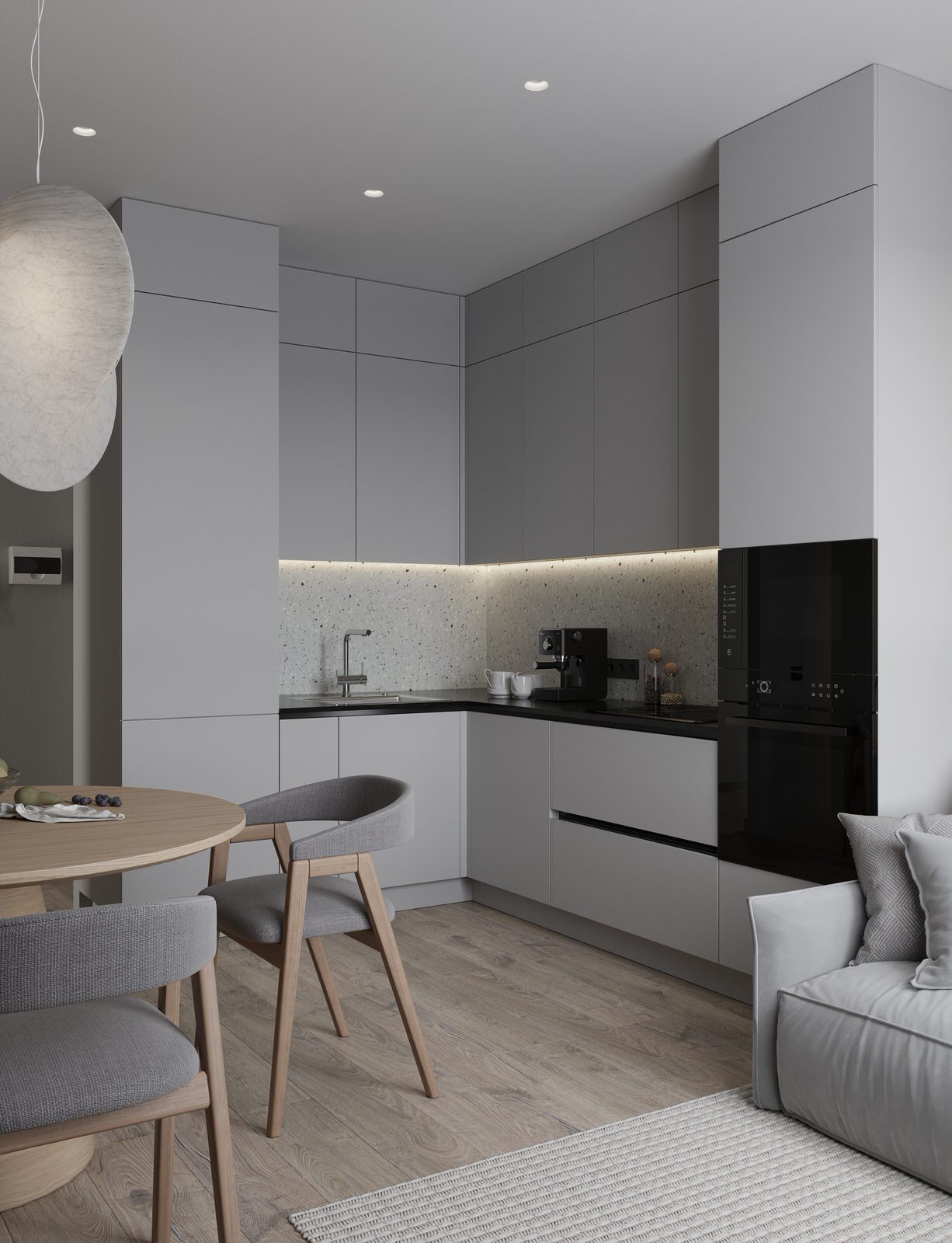 Проект квартиры для молодой семьи в Екатеринбурге.