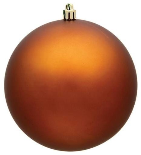 60mm 2 5 Matte Copper Ball Ornament With Wire Uv Coated Contemporary Christmas Ornaments By Queens Of Christmas Houzz
