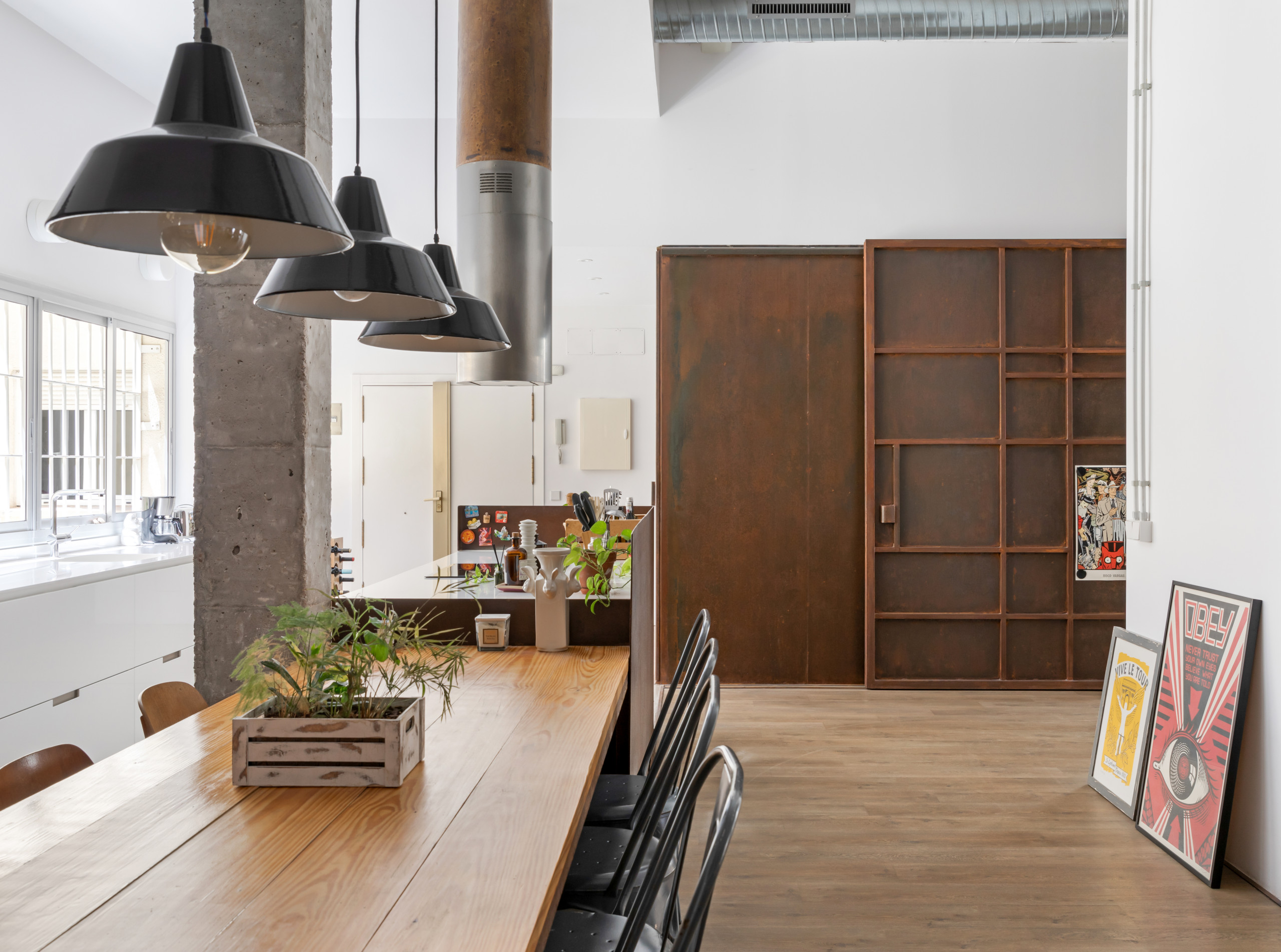 Vista desde el comedor hacia el acceso.