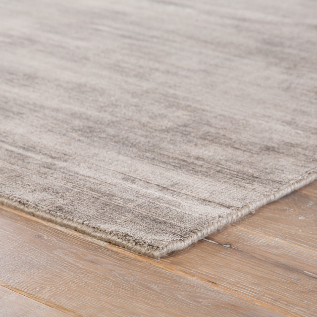 Jaipur Living Yasmin Handmade Solid Dark Gray Area Rug 2 X3