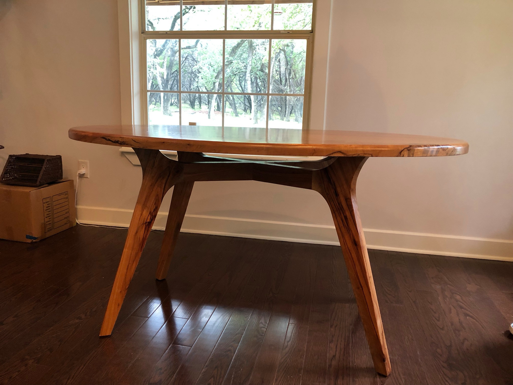 Pecan Oval Dining Table