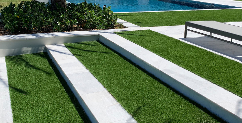 Modern garden in Miami.