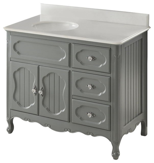 42 Victorian Cottage Style White Knoxville Bathroom Sink Vanity 42 Victorian Cottage Style White Knoxville Bathroom Sink Vanity