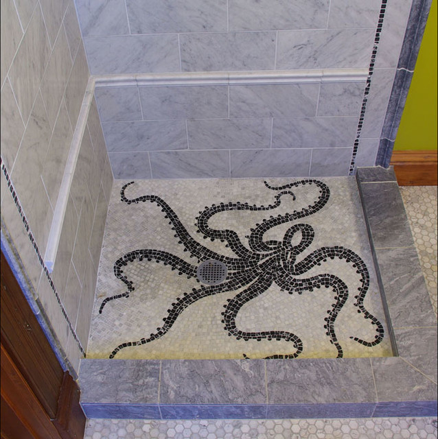 Octopus Victorian Portland By, Custom Mosaic Tile