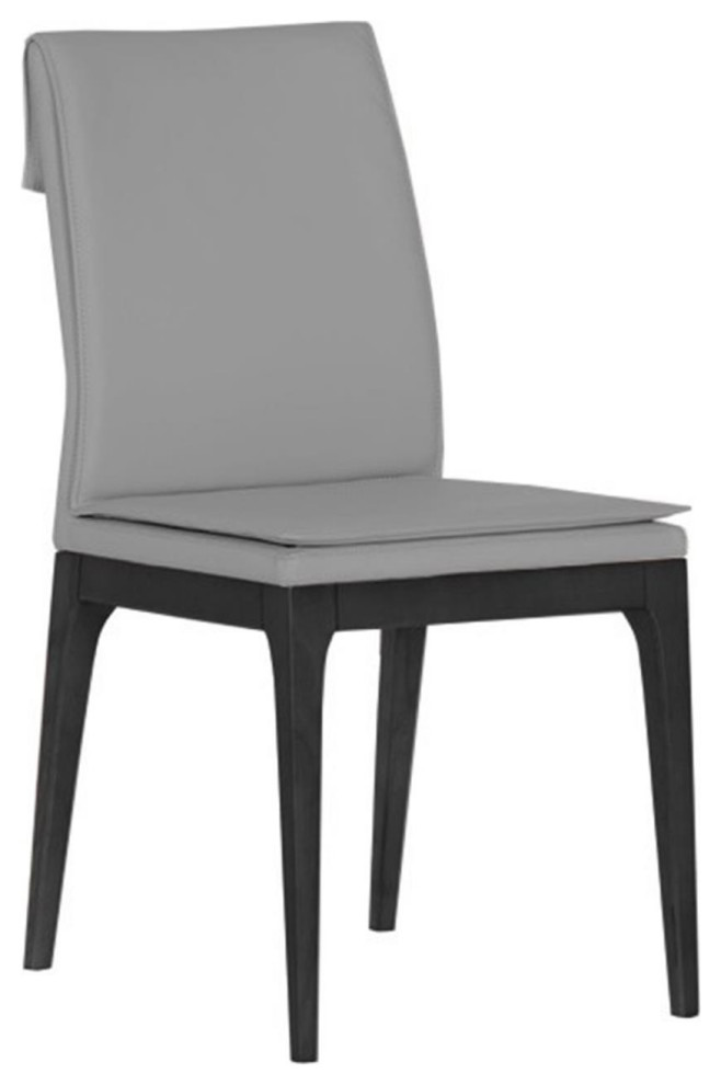 Bellini Modern Living Rosetta Dining Chair With Grey Finish Rosetta GRY