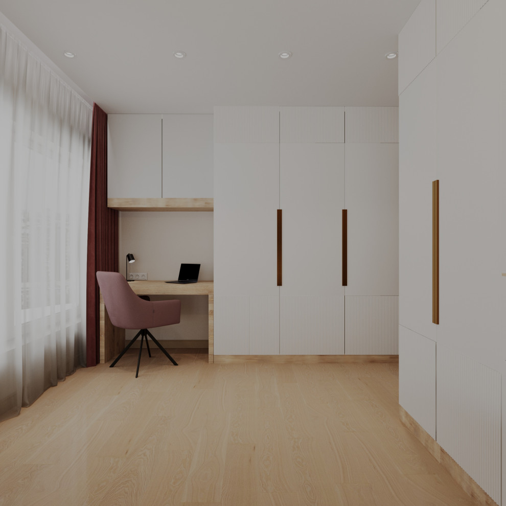 Семейная гармония: тёплый интерьер с яркими акцентами