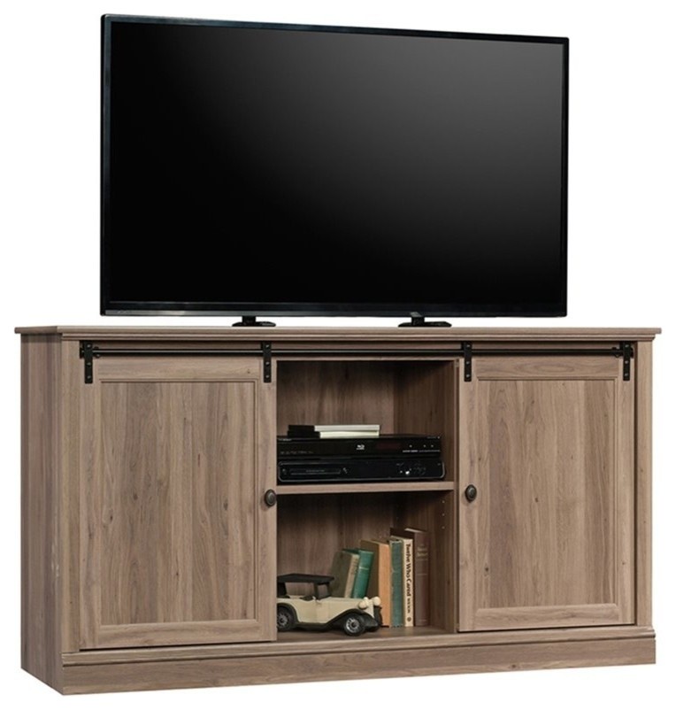 Sauder Barrister Lane 60 Tv Stand In Salt Oak Transitional