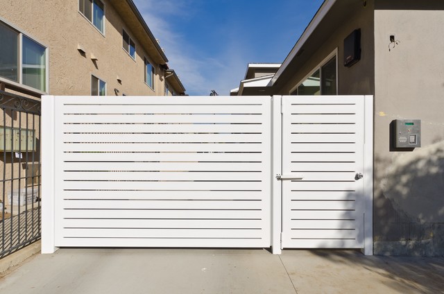 Contemporary Steel Gates Contemporary Exterior Los Angeles