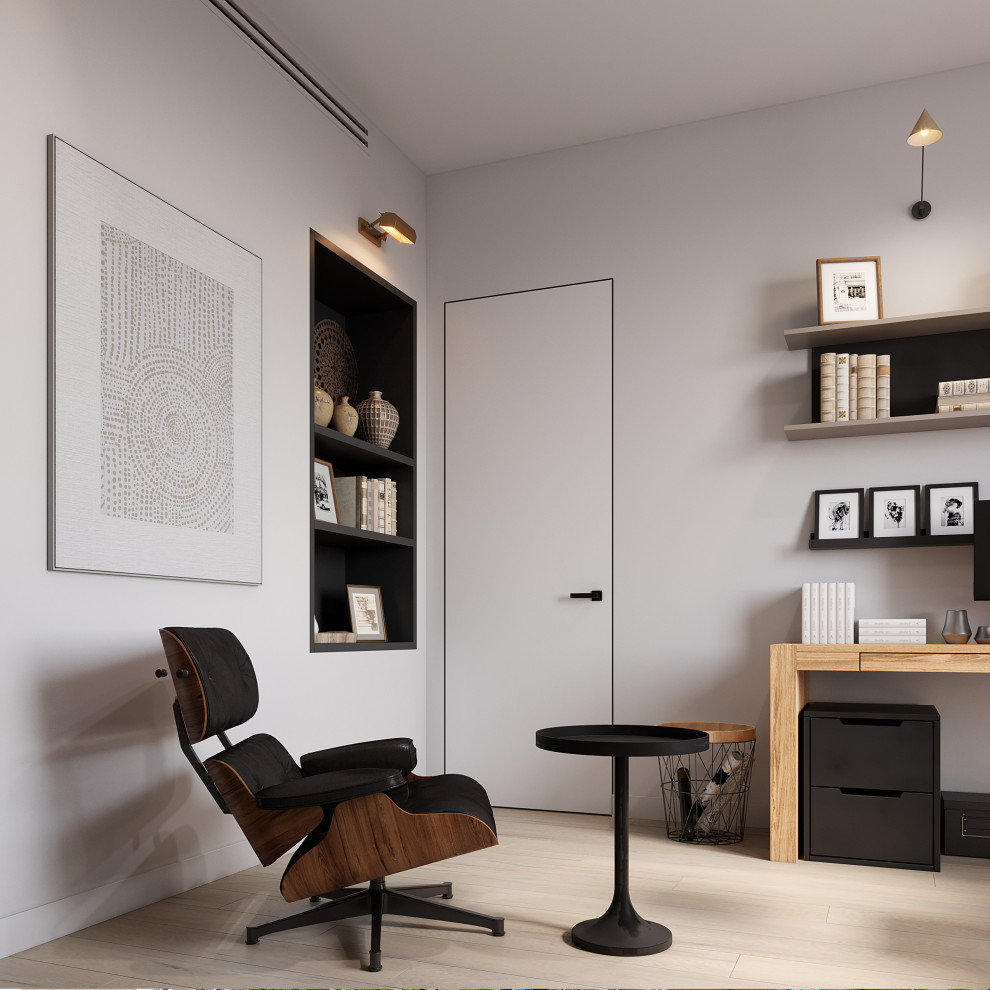 Квартира с зелеными акцентами