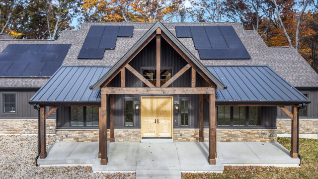 Timber Frame Home - Eureka, MO landhausstil-haeuser