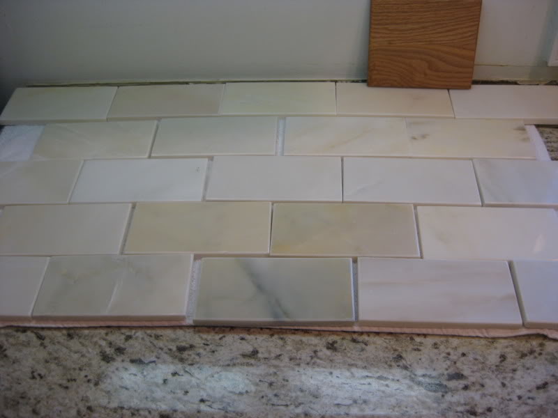 Grout color with Lansdale Carrara marble