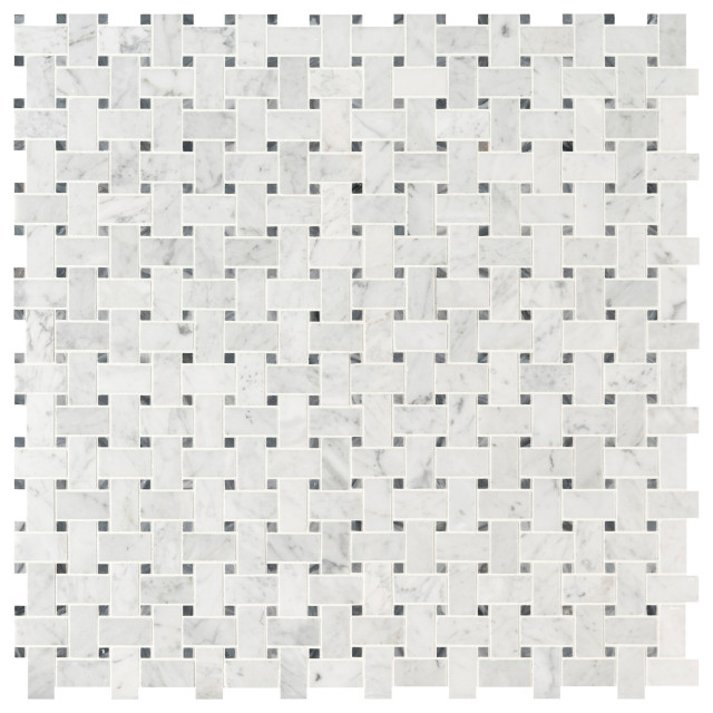 Carrelage Mosaïque Mural MSI Pasadena 12x12 - Verre Brillant, Carrés 6mm (P-SMOT-GLS-6MM)