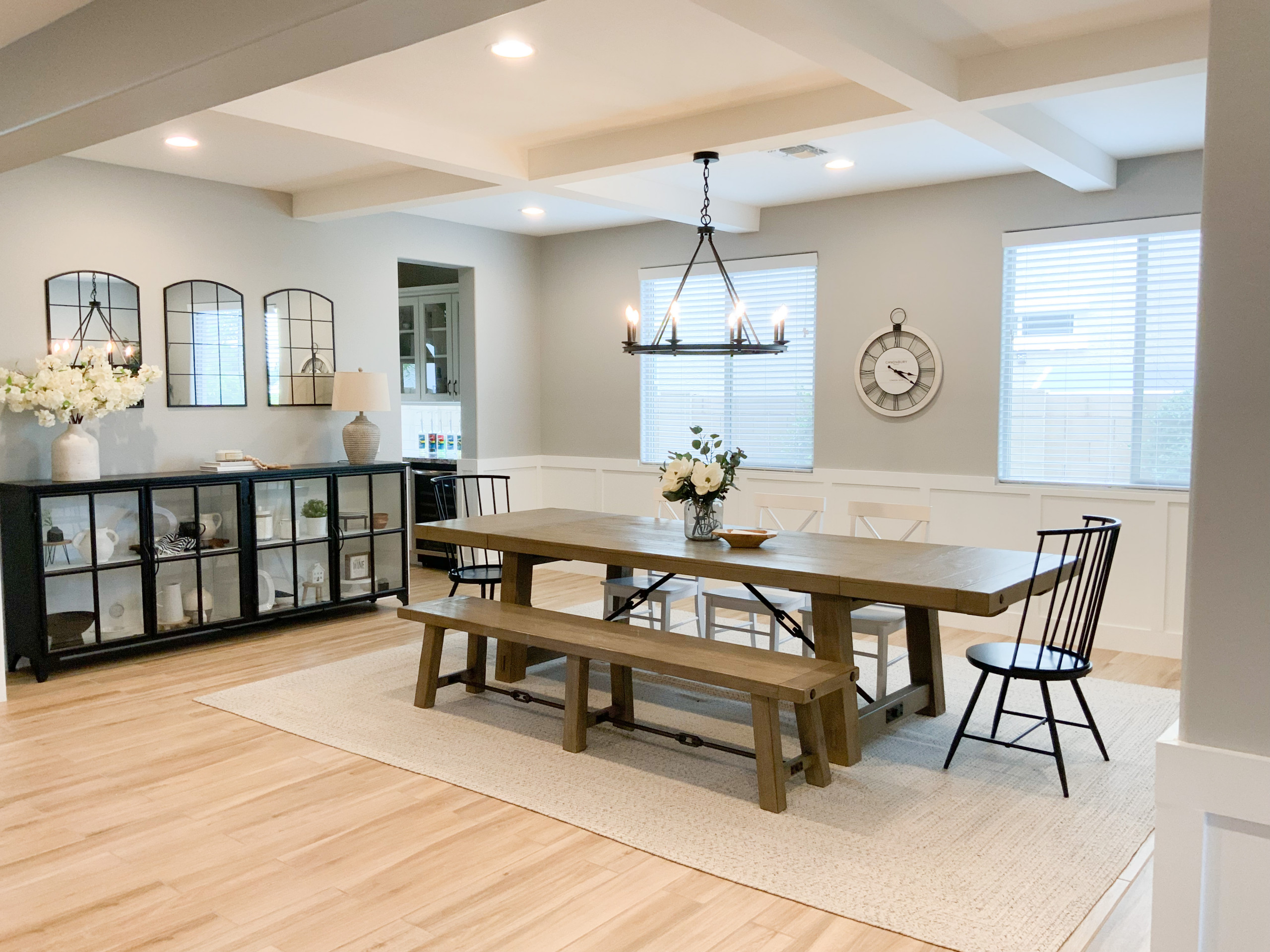 Dining Room update-Before and After photos