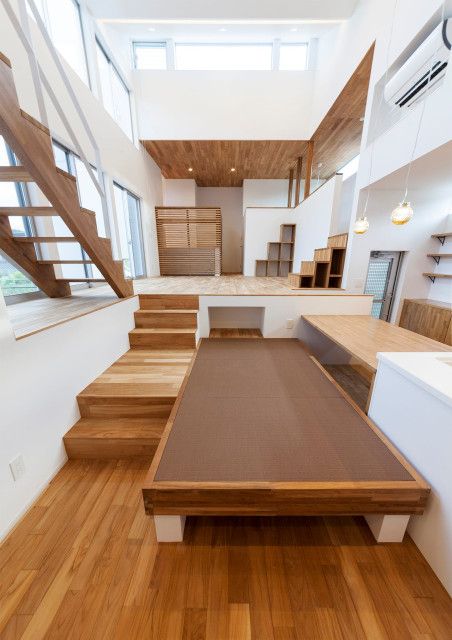 佐用町の家 landhausstil-esszimmer