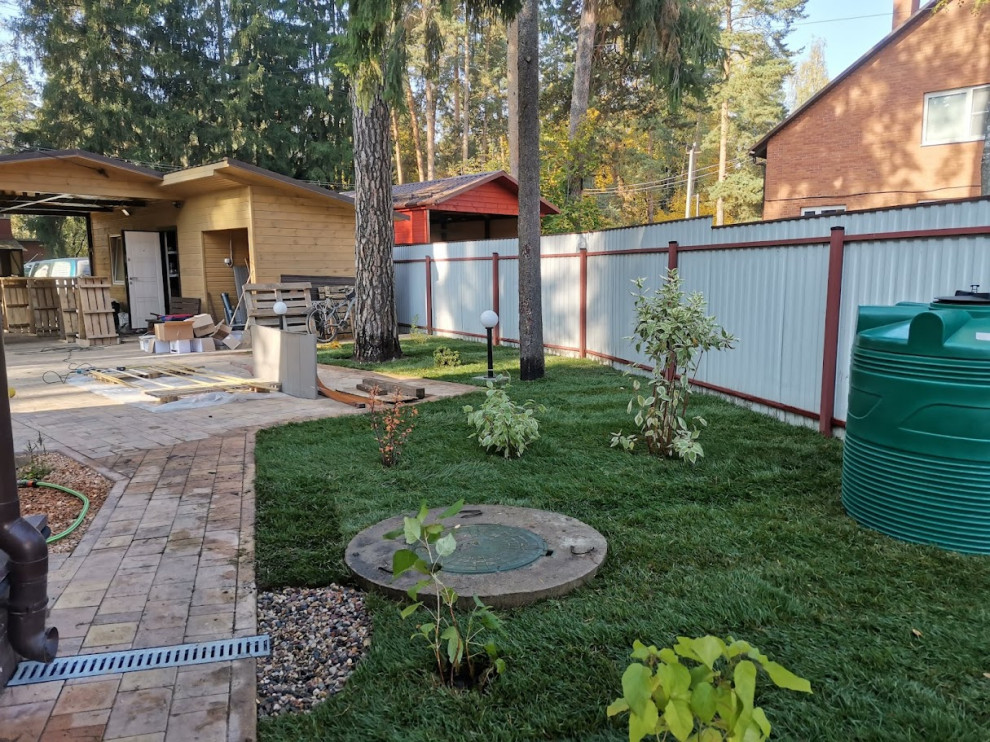 Реализация ландшафтного проекта на площади 300м2.