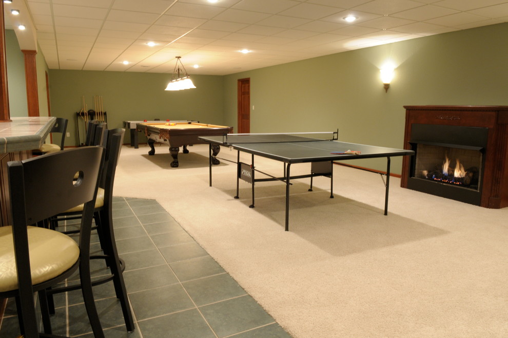 Basement - transitional basement idea