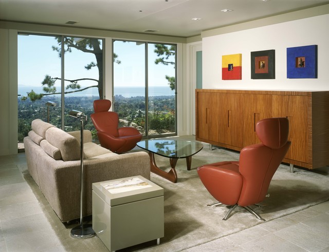 Architectural Simplicity modern-living-room