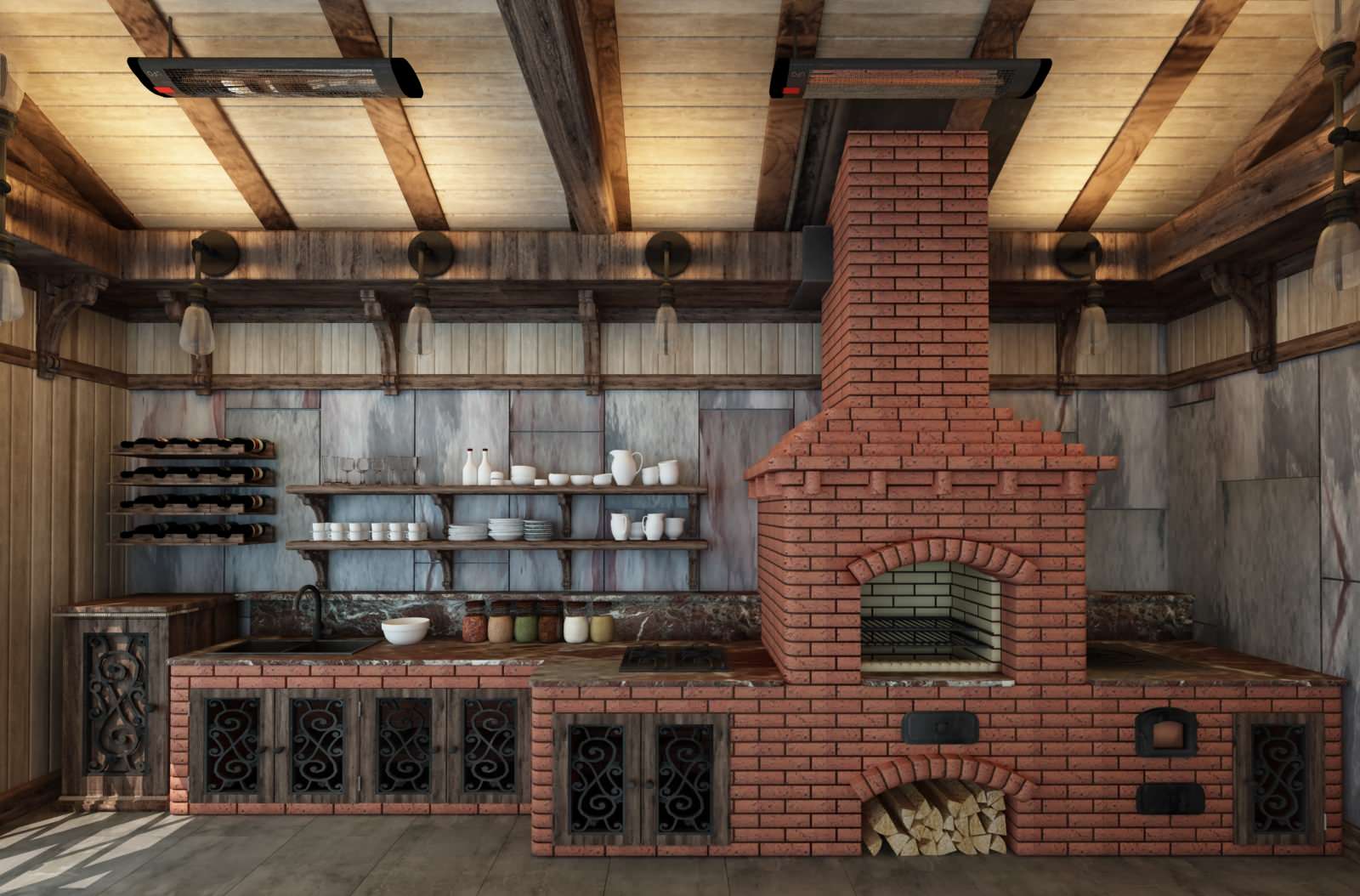 Дизайн зимней теплой беседки г.Челябинск